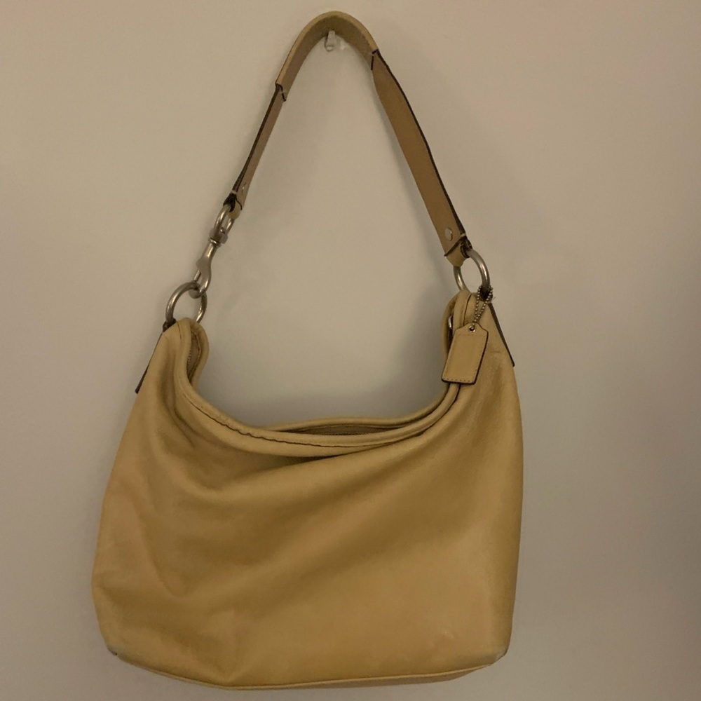 Vintage Yellow Coach Bag